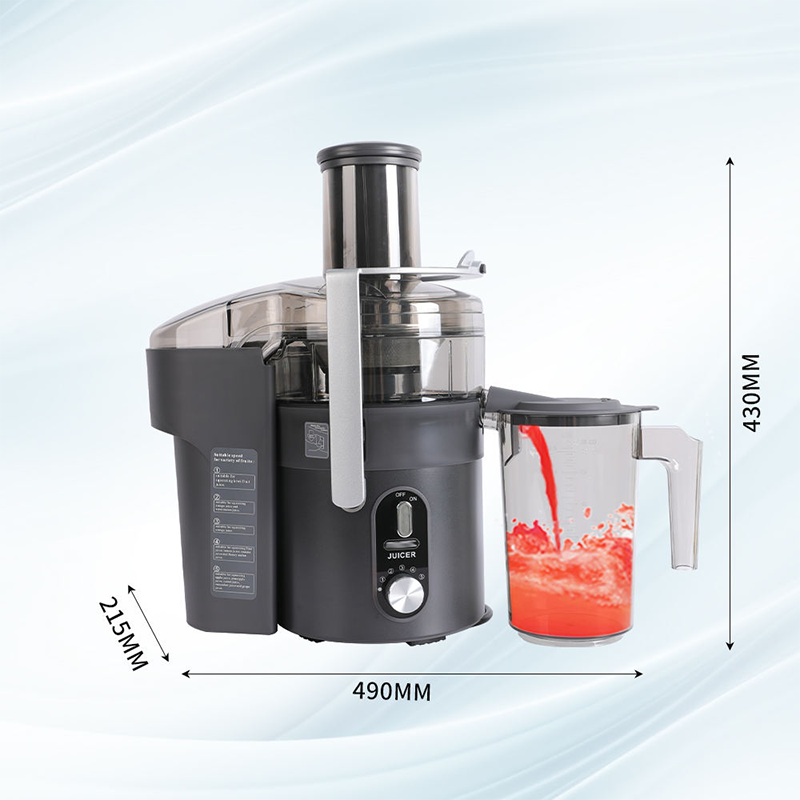 The multifunctional commercial juicer features a three-layer blade mesh design.