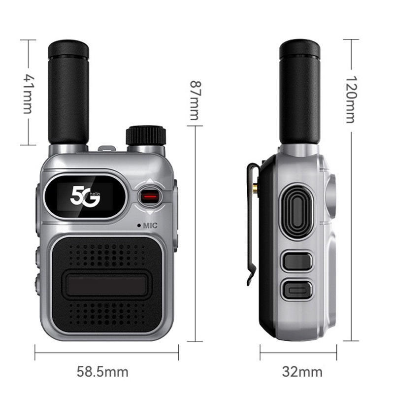 Handheld 4G walkie talkie with group communication