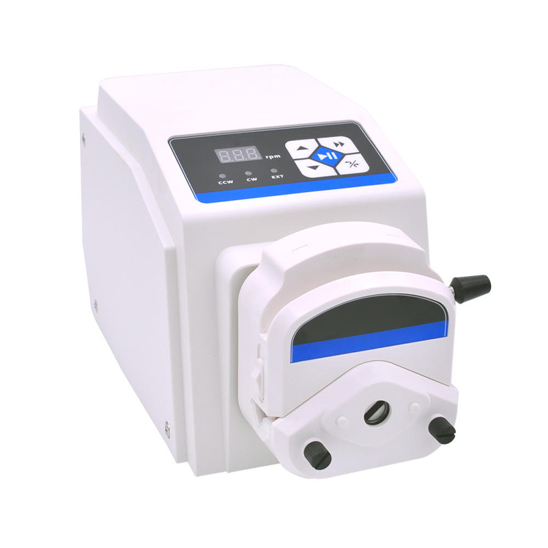 High precision peristaltic pump full view display.