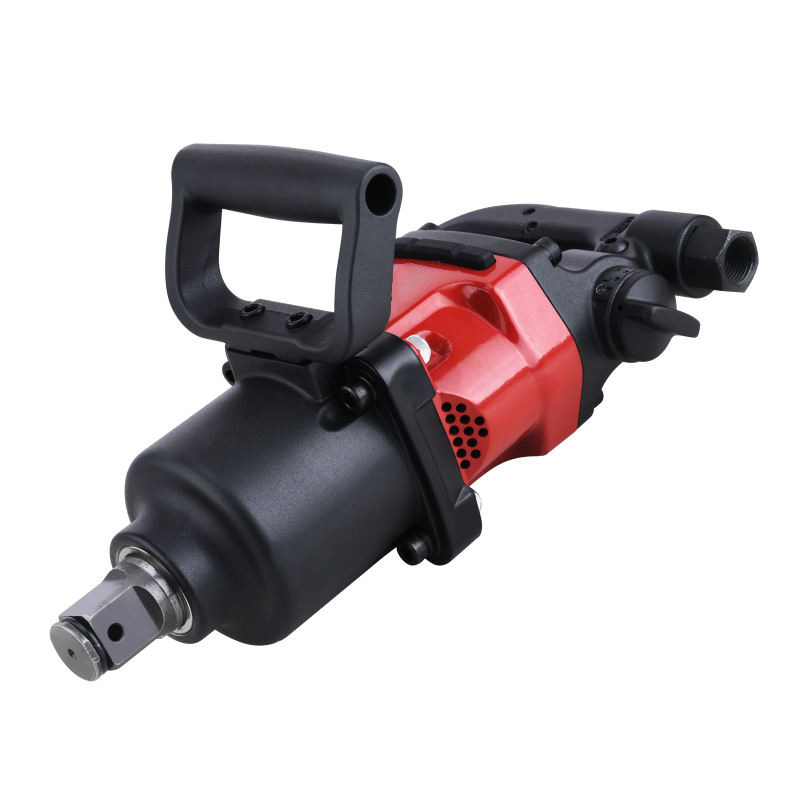 Detailed image of a professional impact wrench handle.
