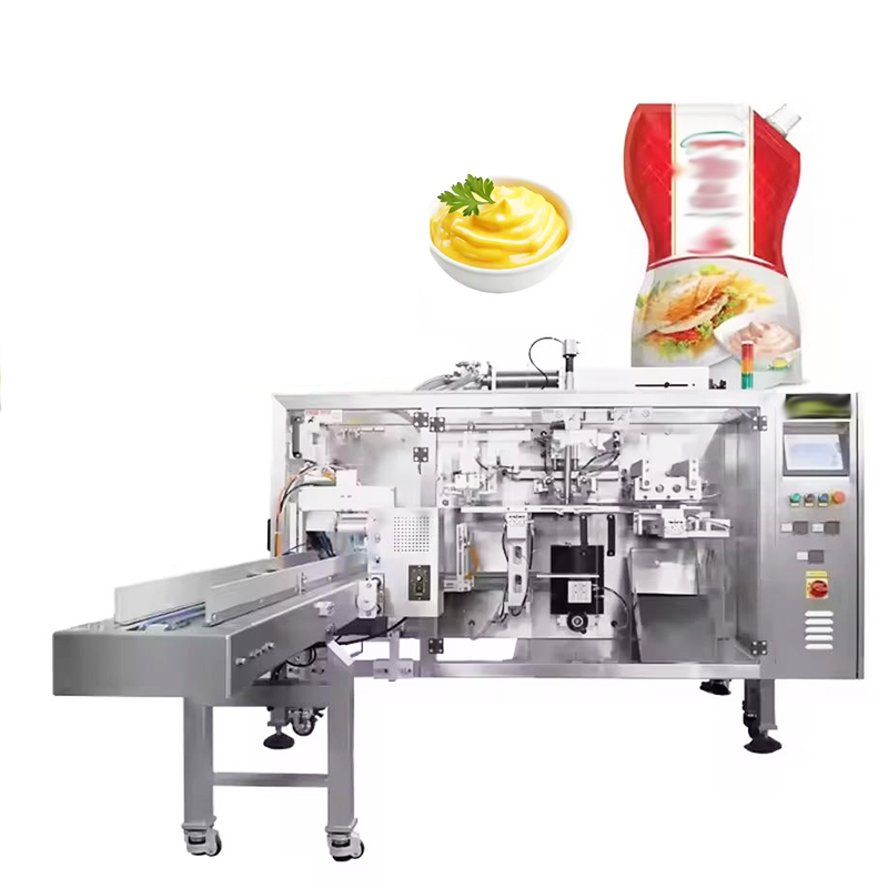 The salad dressing packaging machine can smoothly complete the filling of salad dressing.