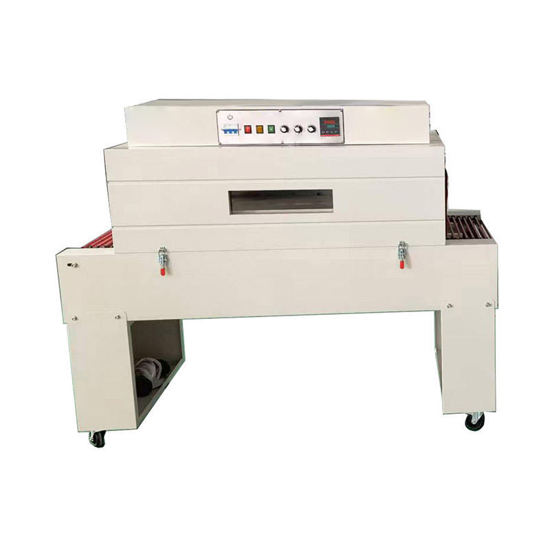 Automatic shrink wrapping for plastic film view.