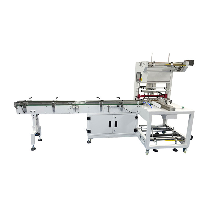 Automatic shrink wrapping for tape sleeve view.