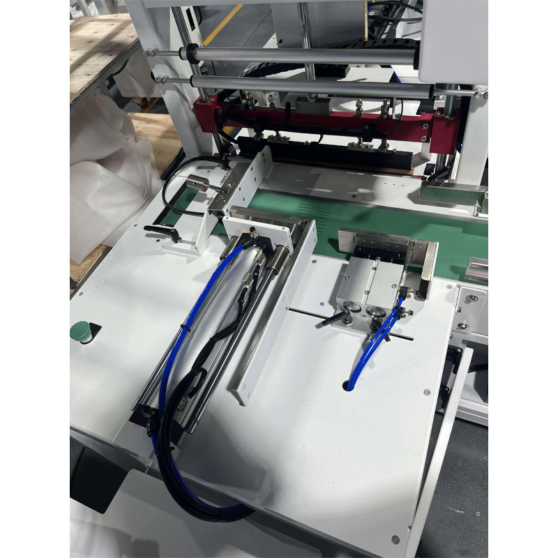 High speed packing auto tape sleeve wrapper view.