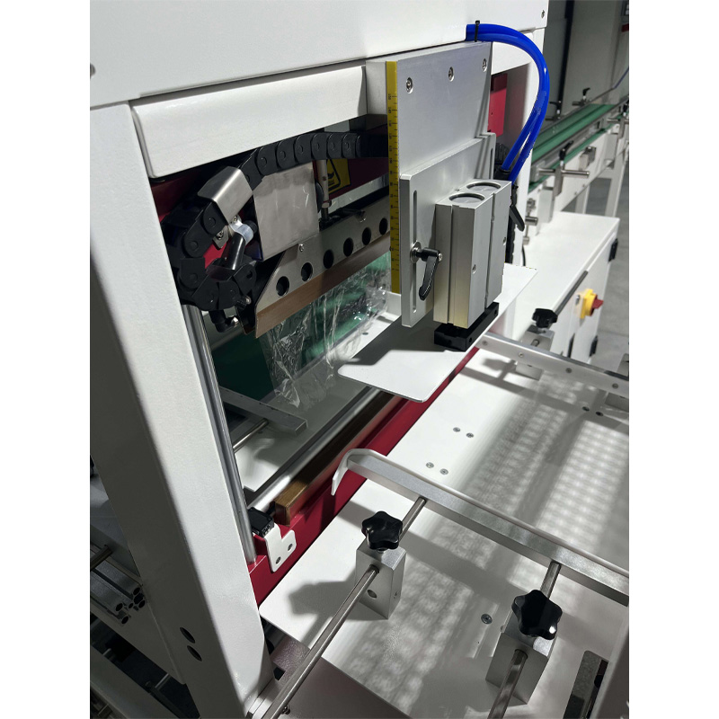 High speed tape sleeve wrapper multi-angle view.