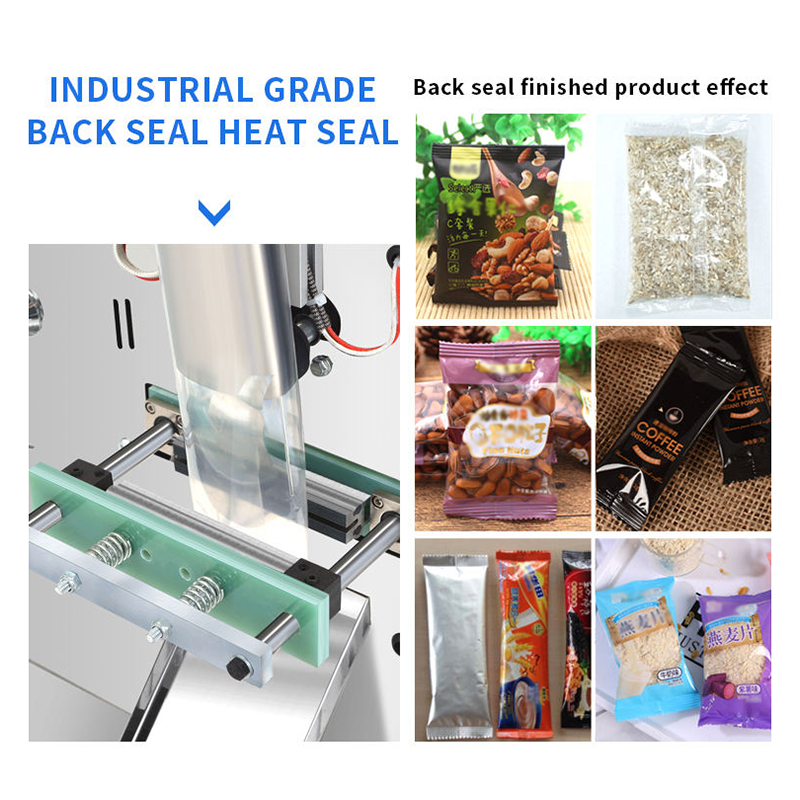 The small nut packaging machine has a weight measurement range of 1-100g.