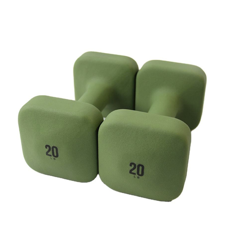 Use this square dumbbell set for daily home gym strength training.