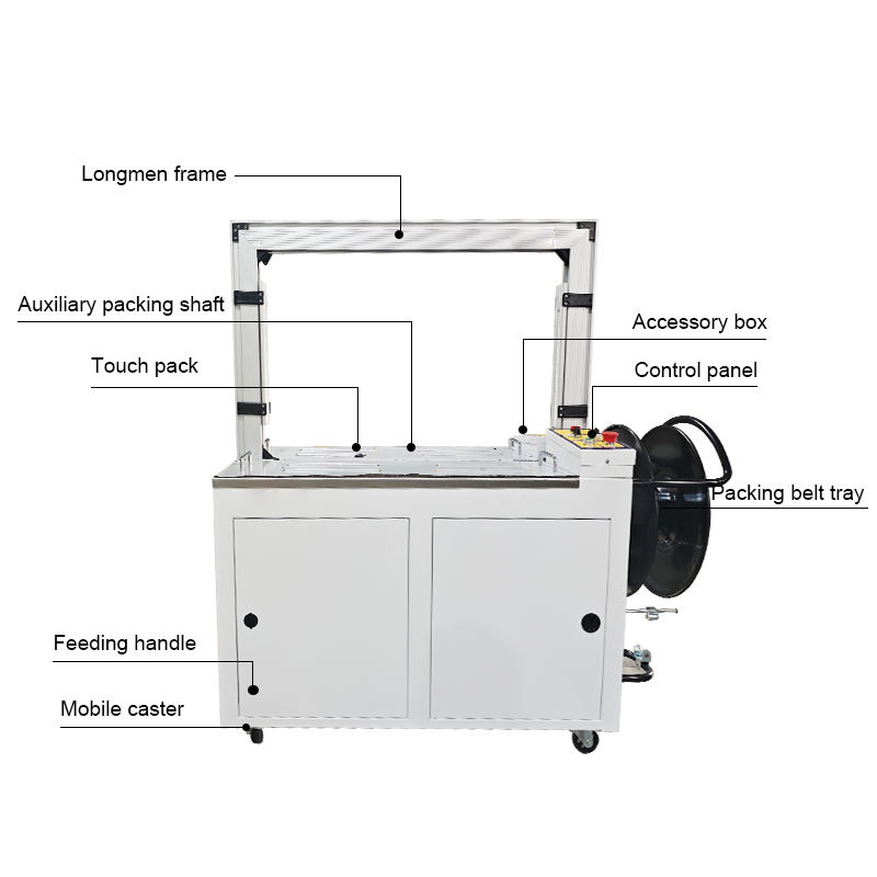 Detailed illustration of an electric box-binding machine.