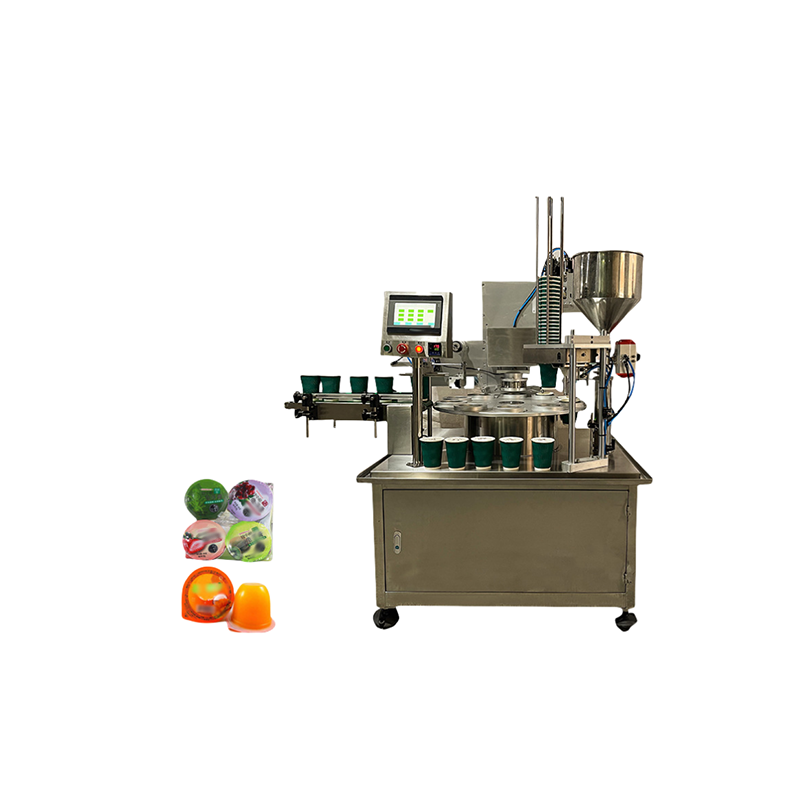 The automatic water cup filling and sealing machine features a no-cup detection function.