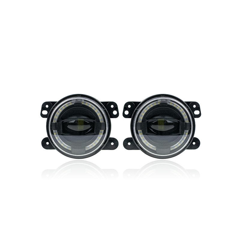 The car's aluminum fog lights are made using an integrated molding process.