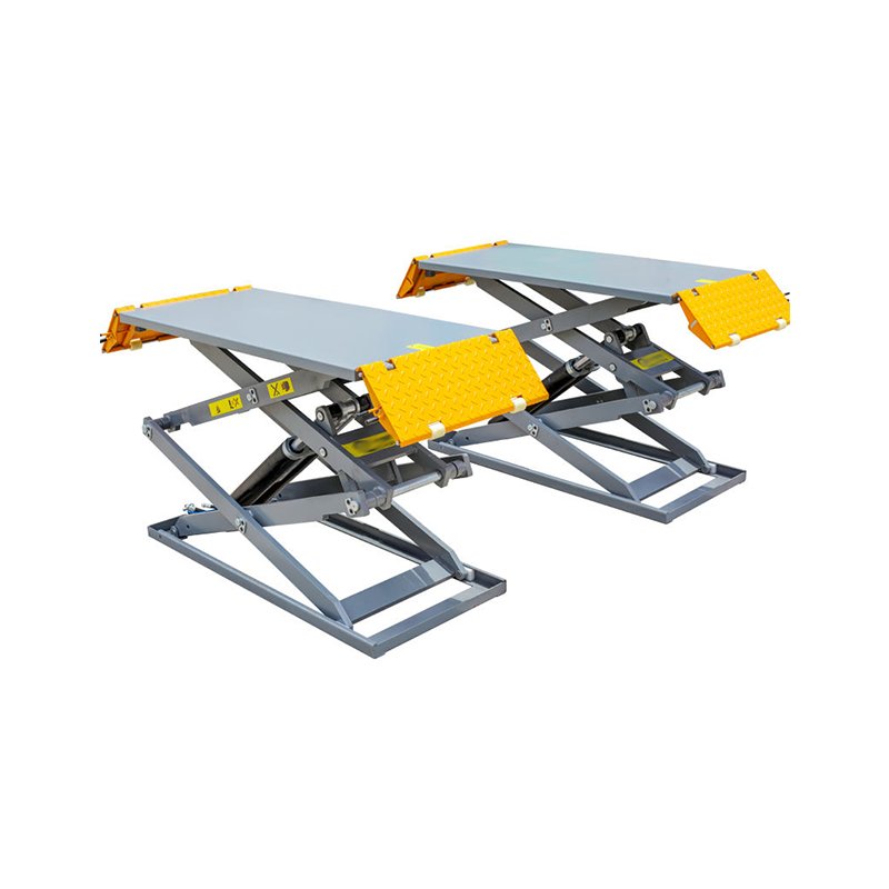 The ultra-thin double-cylinder car lift uses high-quality sealing components