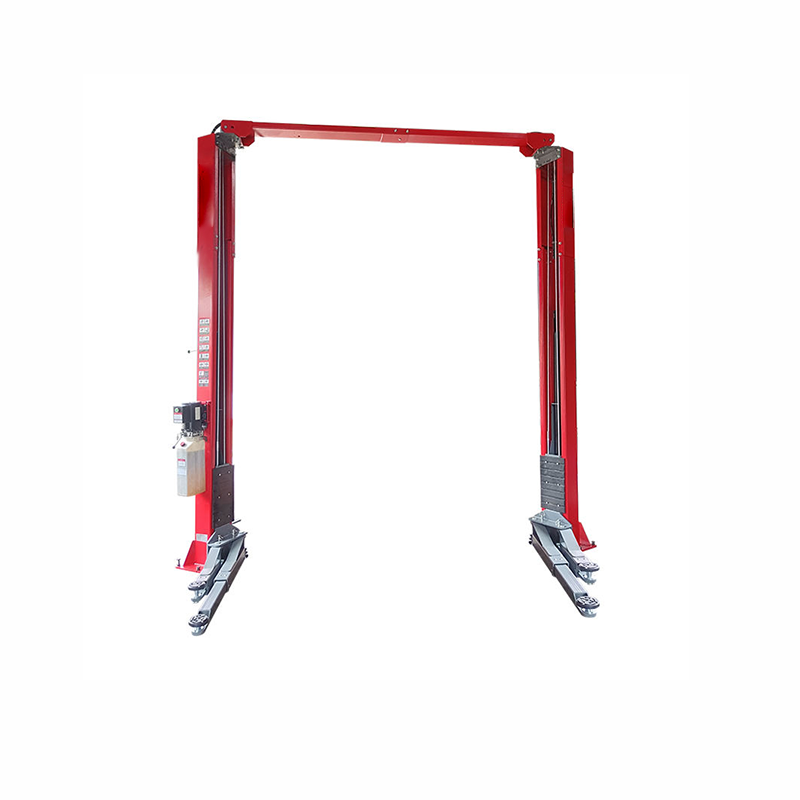 The hydraulic double-column lift has a load capacity of up to 4,500 kilograms.