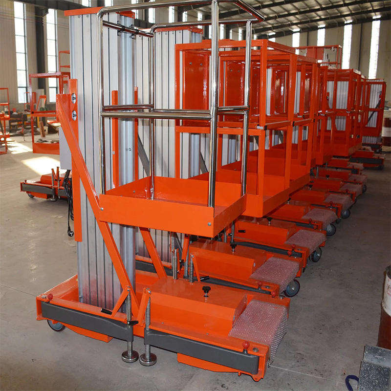 The elevator is equipped with simple operation controls and a reliable hydraulic mechanism.