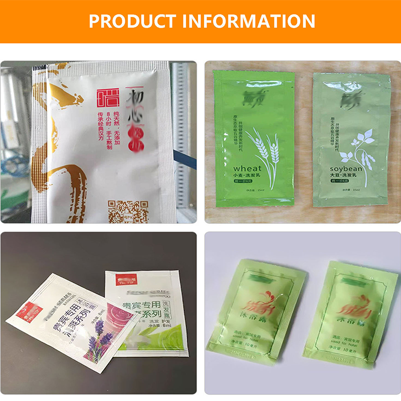 The automatic shampoo liquid packaging machine achieves a fully automated process.