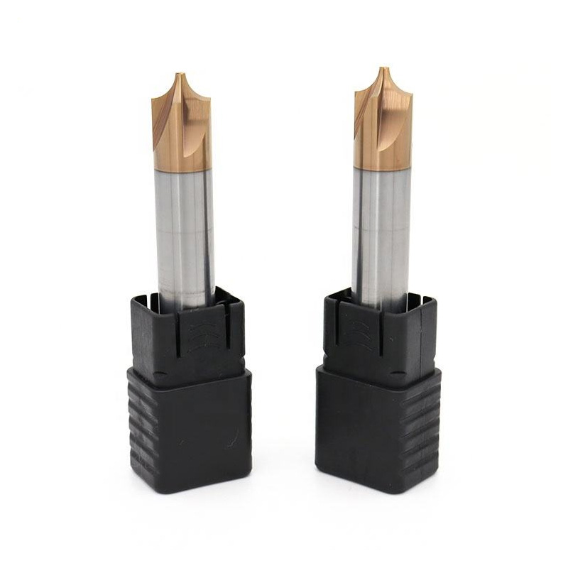 High speed radius carbide cutter multi-angle view.