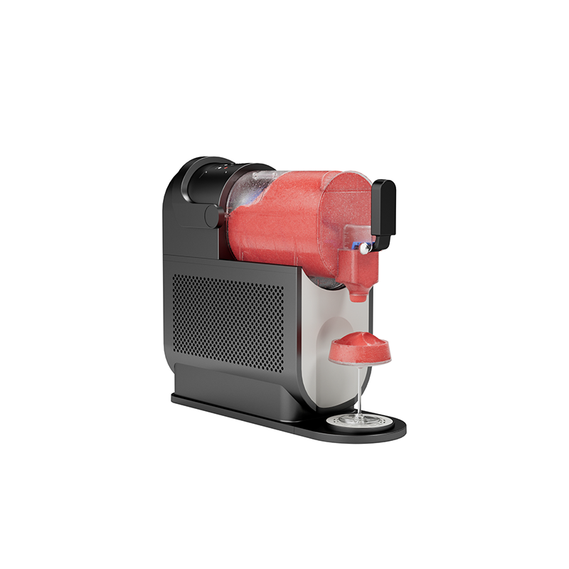 The desktop mini snow cone machine is equipped with professional mixing blades.