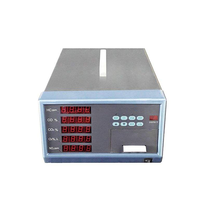 Emission Testing Equipment Front View Diagram
