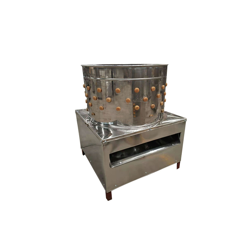 The feather removal machine uses an improved rubber rod design