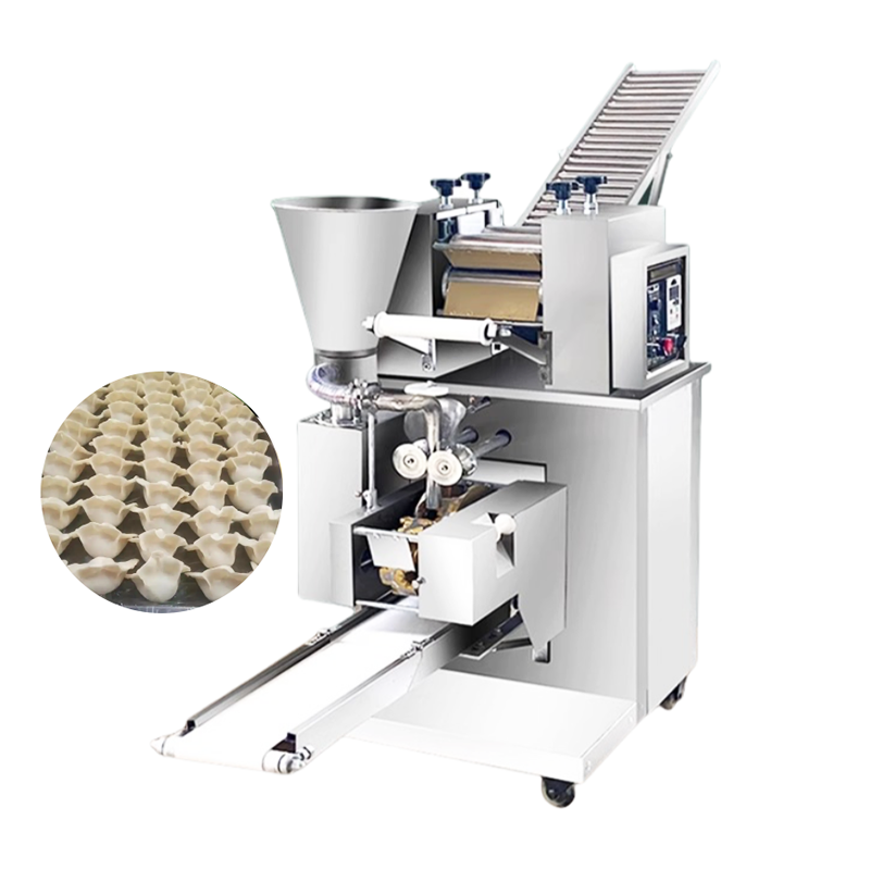 High-efficiency manual dumpling machine equipped with a foldable conveyor belt