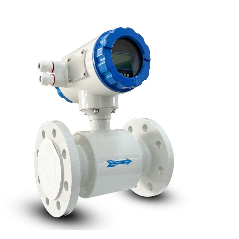 Integrated sewage flow meter multi-angle view.