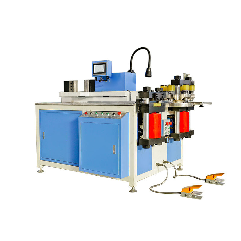 Copper busbar bend and cut machine full view.
