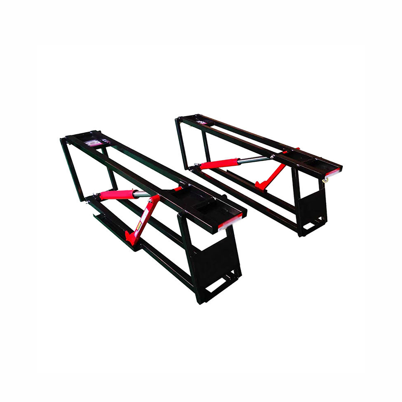The portable hydraulic scissor lift uses a scissor-type lifting structure