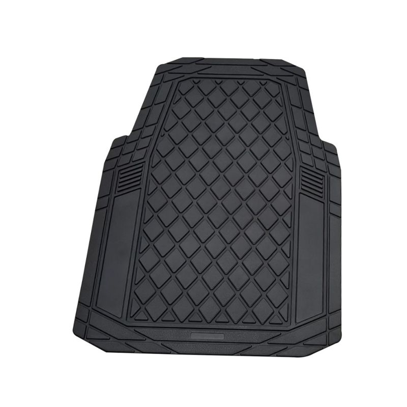 The 4-piece PVC car mat set is made of high-quality PVC material.