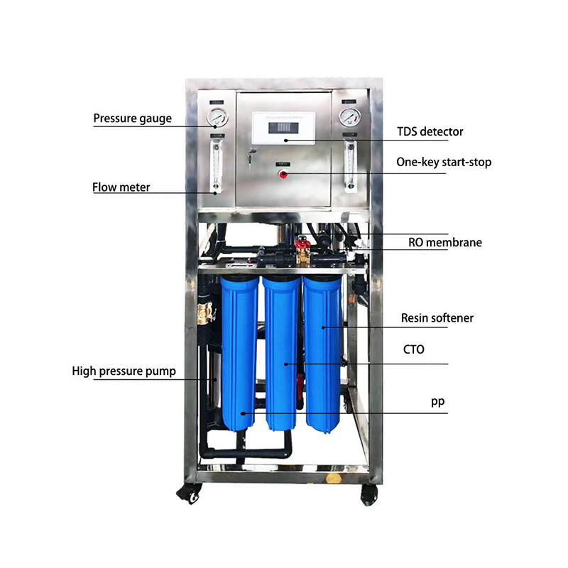The reverse osmosis water purifier balances energy efficiency and performance.