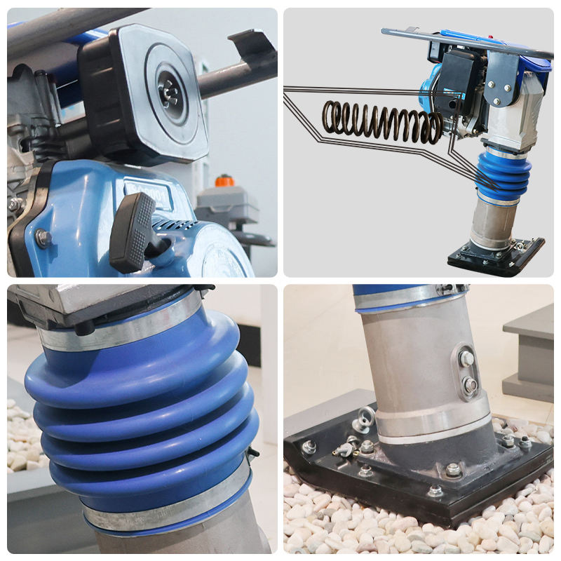 The compaction equipment has a compact structure and moderate weight.