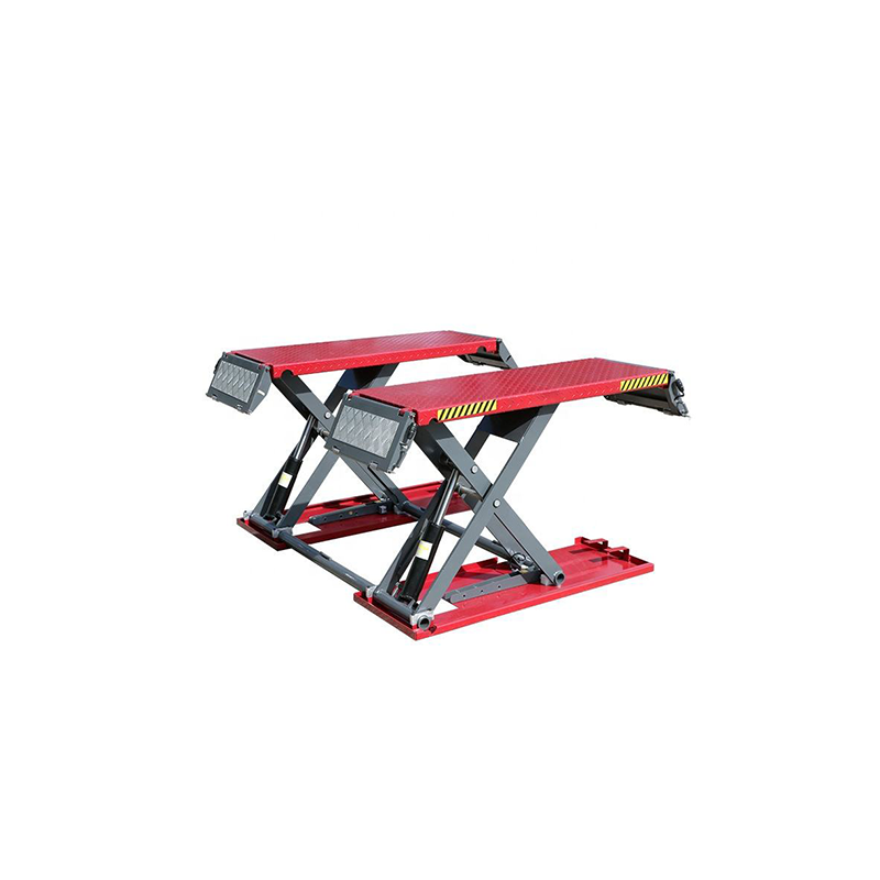 The hydraulic scissor lift crane truck uses an all-steel body.