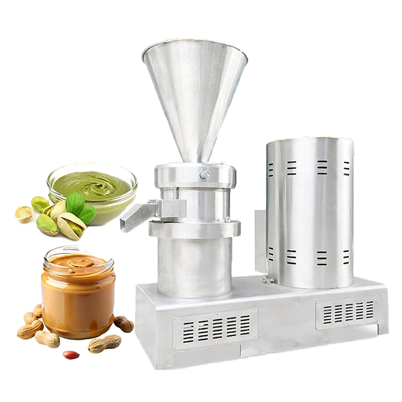 Industrial nut tahini maker processing peanuts and almonds efficiently
