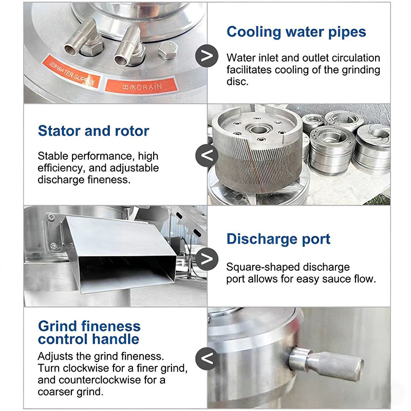 Durable stainless steel nut grinder with large feed port