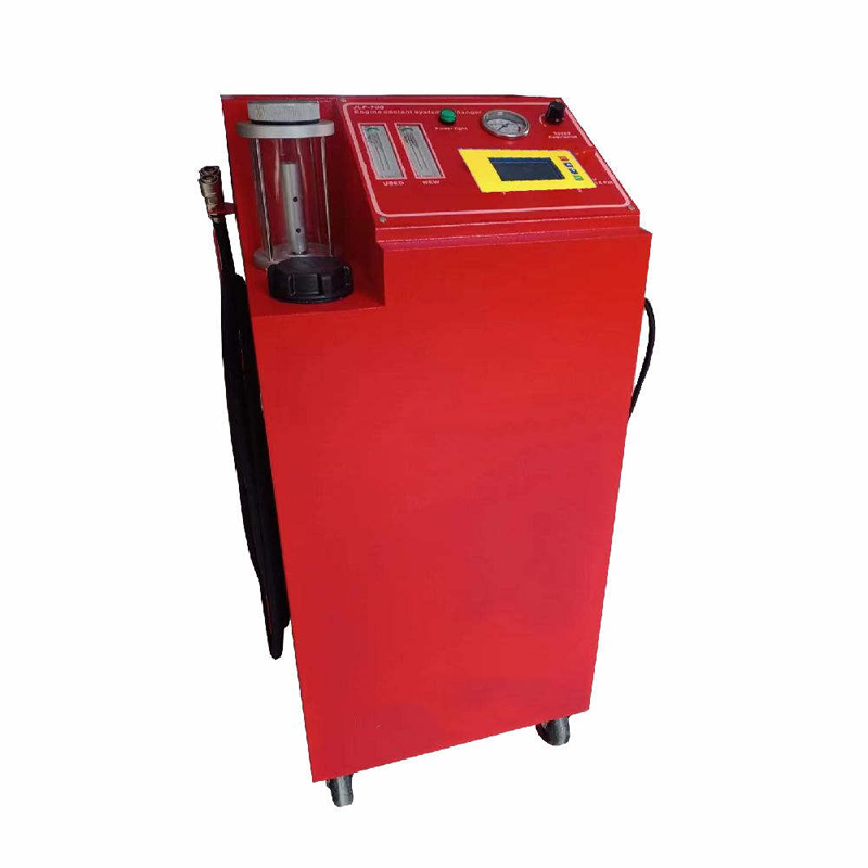 automotive engine cooling system flush machine for coolant