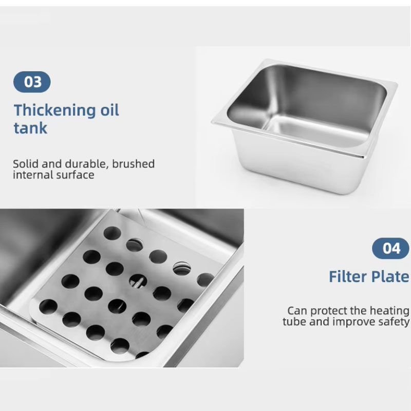 Electric deep fryer for cooking fried chicken and fries