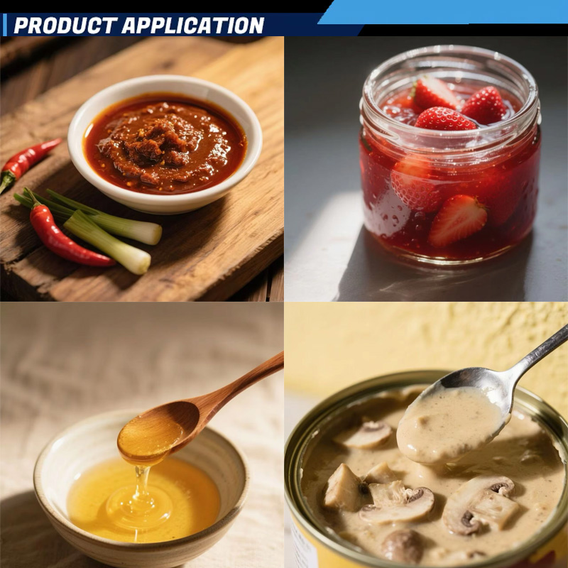 Applications of sauce mixers with heating function.