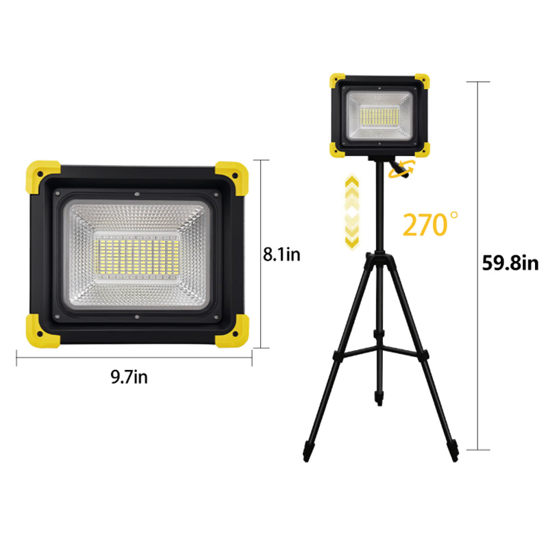 Dimensions of the magnetic charging base for the light.