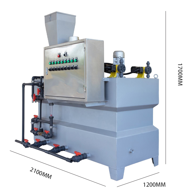chlorine dosing system equipment white background