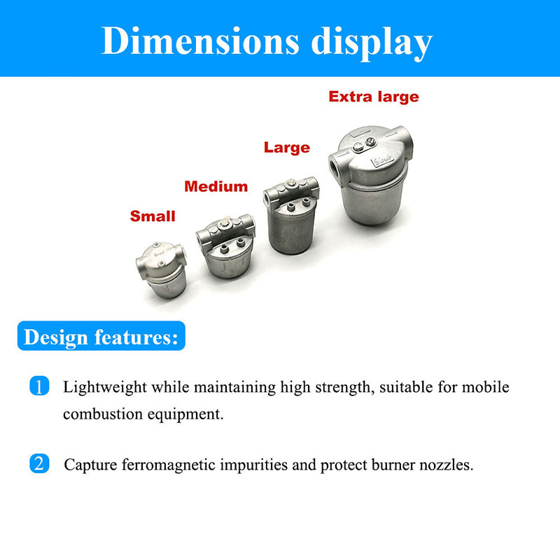 dual specification filter anti impurity blockage design
