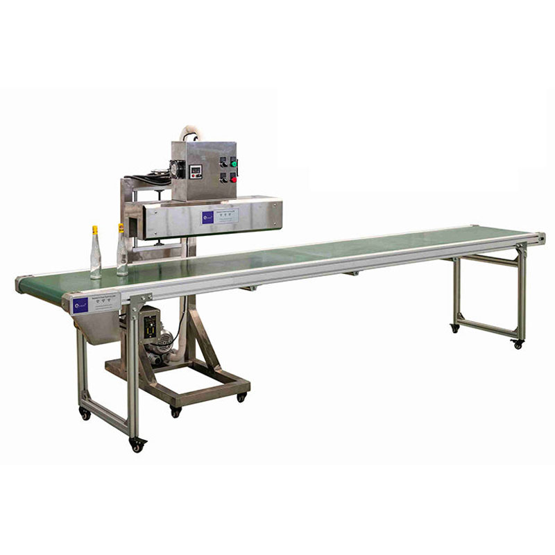 Semi-automatic shrink wrap machine for wine and beverages