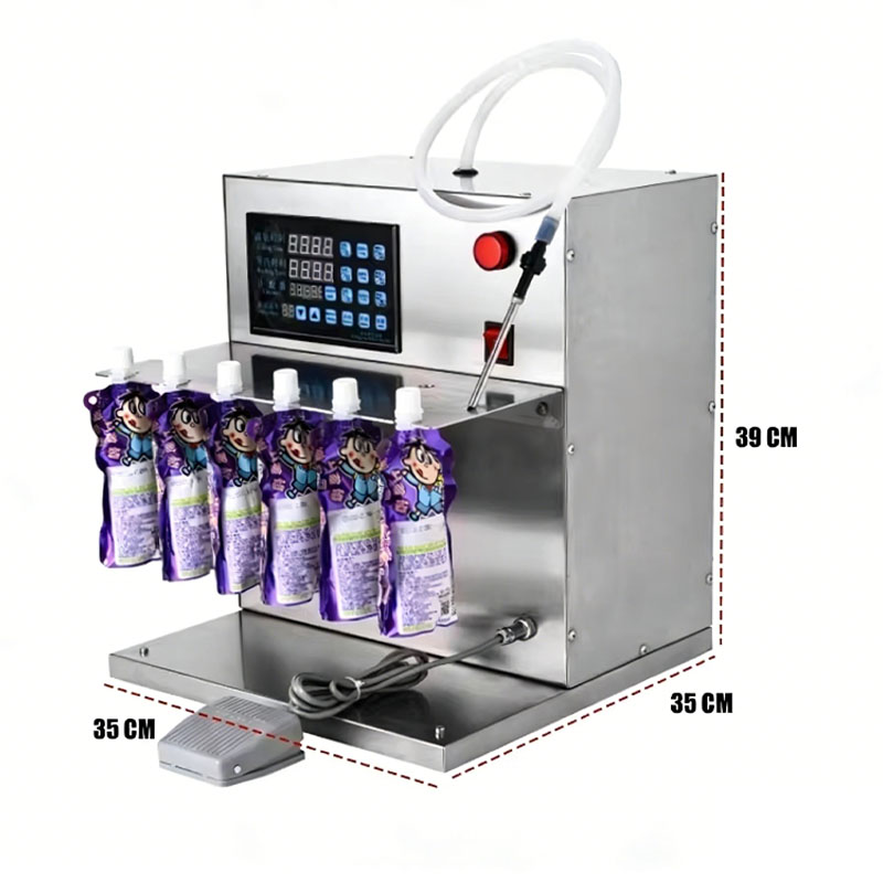 Stand up pouch filler fast and precise filling machine