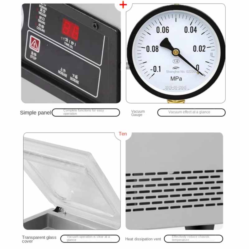 Stainless steel small vacuum sealer specification overview