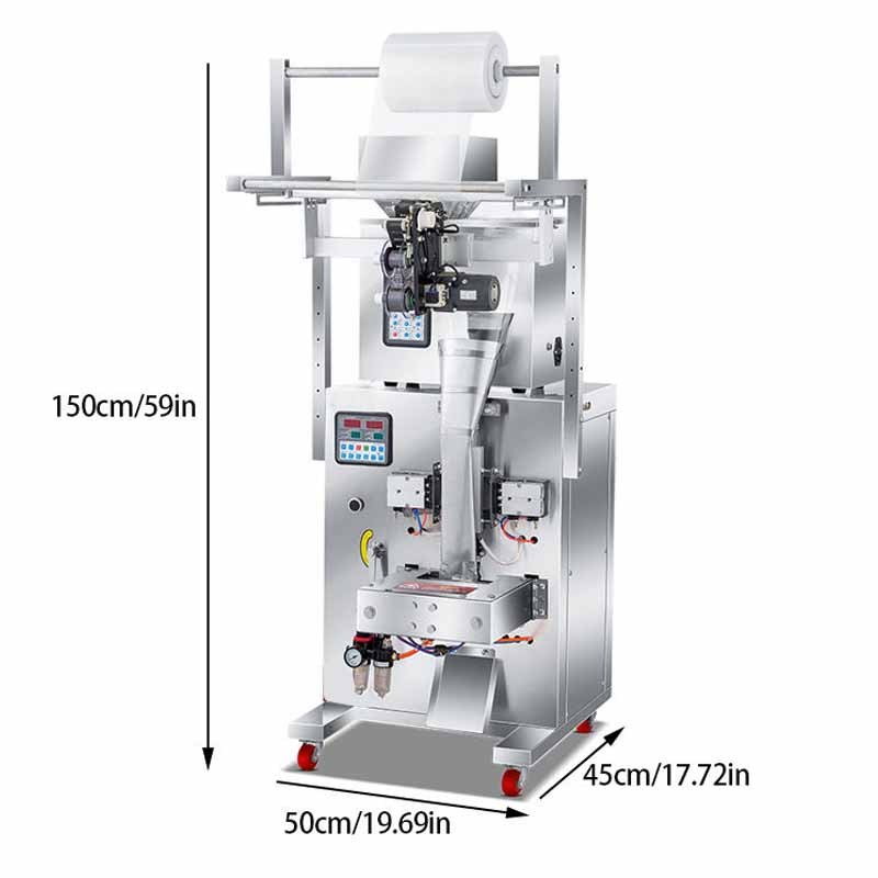 Durable stainless steel bean weighing packaging machine