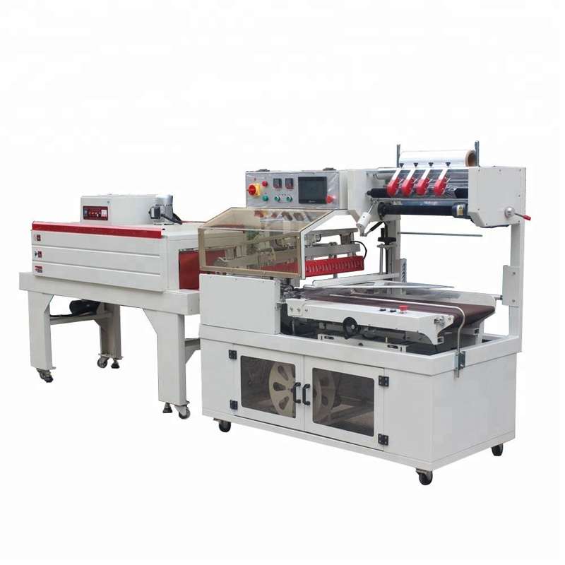 L type sealing machine for retail packaging use.