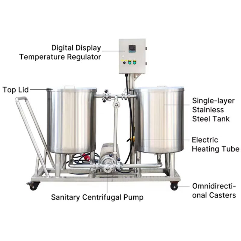 Stainless steel construction ensures hygiene and corrosion resistance