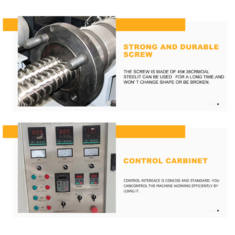 Professional extruder for commercial snack factory.