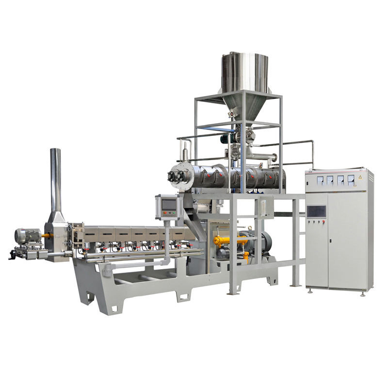 Full view of industrial snack cracker making machine