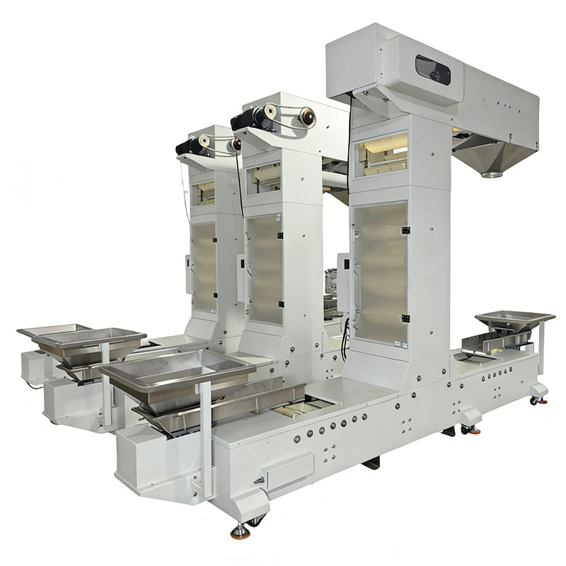 Adjustable speed stainless steel bucket elevator for food