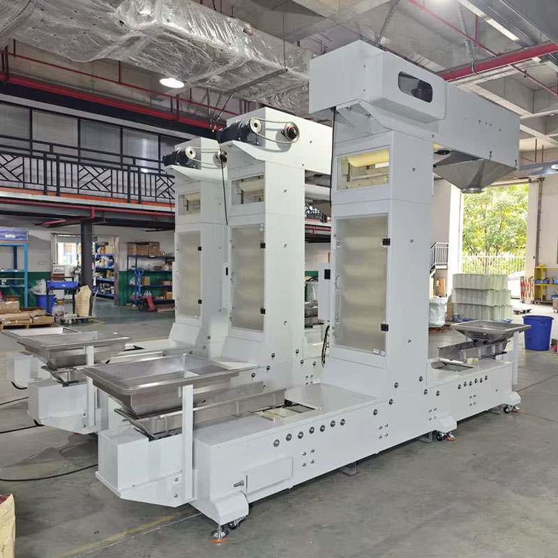 High capacity bucket elevator for food handling system