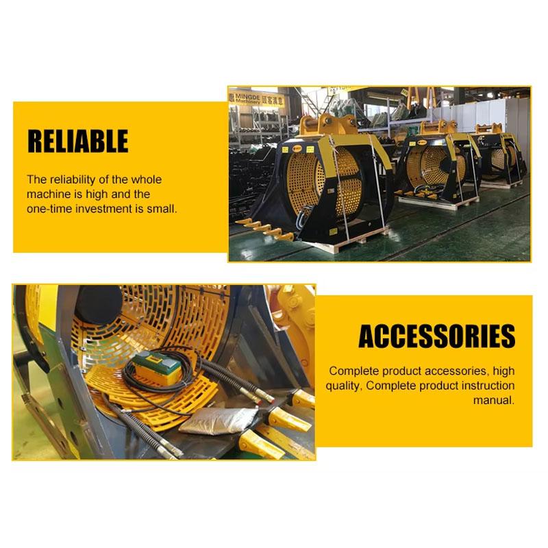 1000 mm screening bucket for mini excavator earthwork