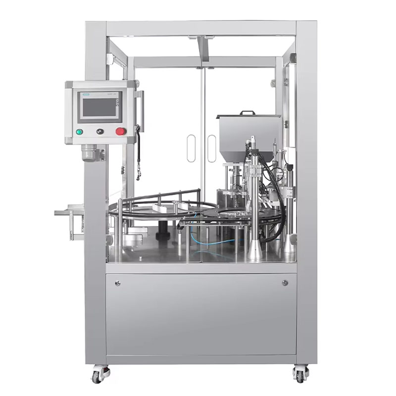 Filling capping machine for glass vial cosmetic liquid production